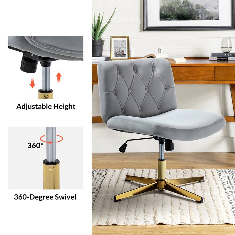 Alfons 360-Degree Swivel & Height Adjustable Task Chair by HULALA HOME