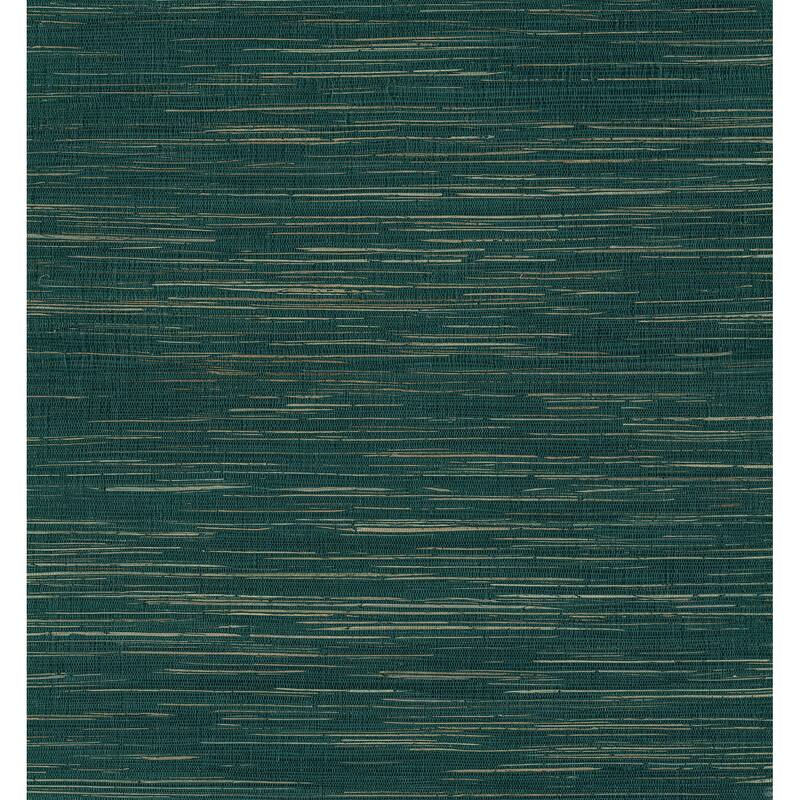 A-Street Prints Kira Teal Hemp Grasscloth Wallpaper