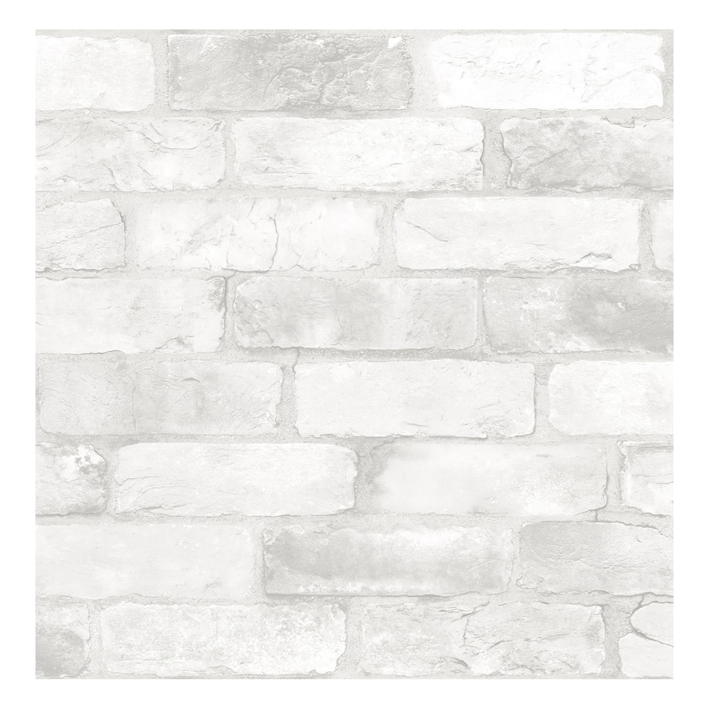 NuWallpaper Loft White Brick Peel & Stick Wallpaper - 216in x 20.5in x 0.025in