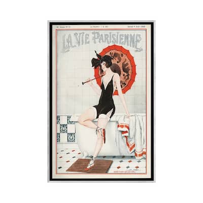 iCanvas "1923 La Vie Parisienne Magazine Cover" by Leo Fontan Framed