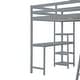 preview thumbnail 27 of 26, Full Size Loft Bed with Wardrobe and Desk, Maximized Space, White