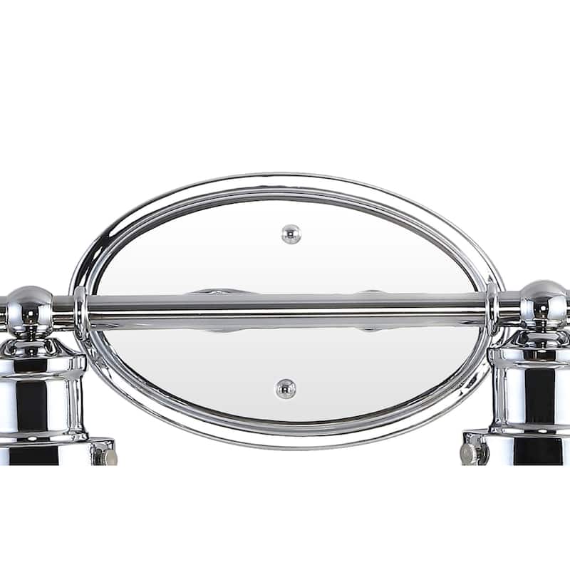 Sandrine 3-Light Iron/Seeded Glass Classic Cottage LED Vanity Light, by JONATHAN Y