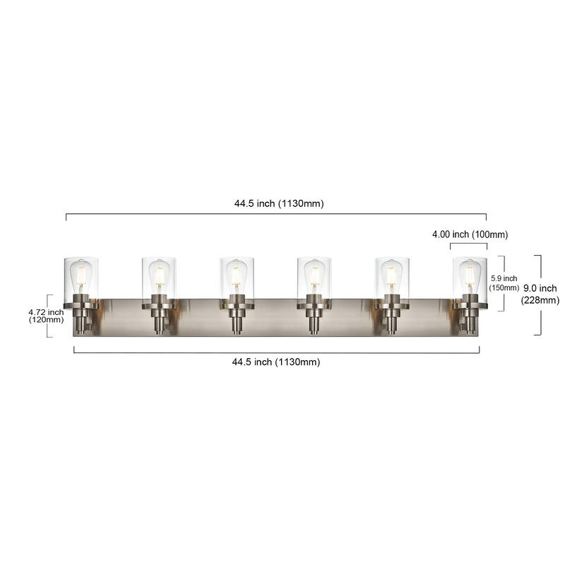 Modern Bathroom Lights with Clear Shape