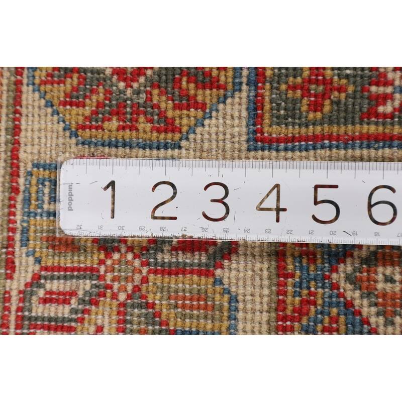 Oriental Red Kazak Area Rug Handmade Traditional Wool Carpet - 4'9" x 6'7"