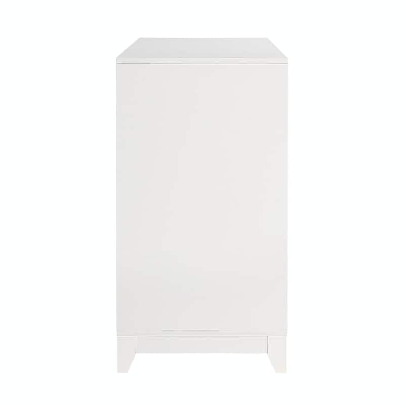 Modern Entertainment Center Media Console Cabinet with 2 Spacious Storage Spaces
