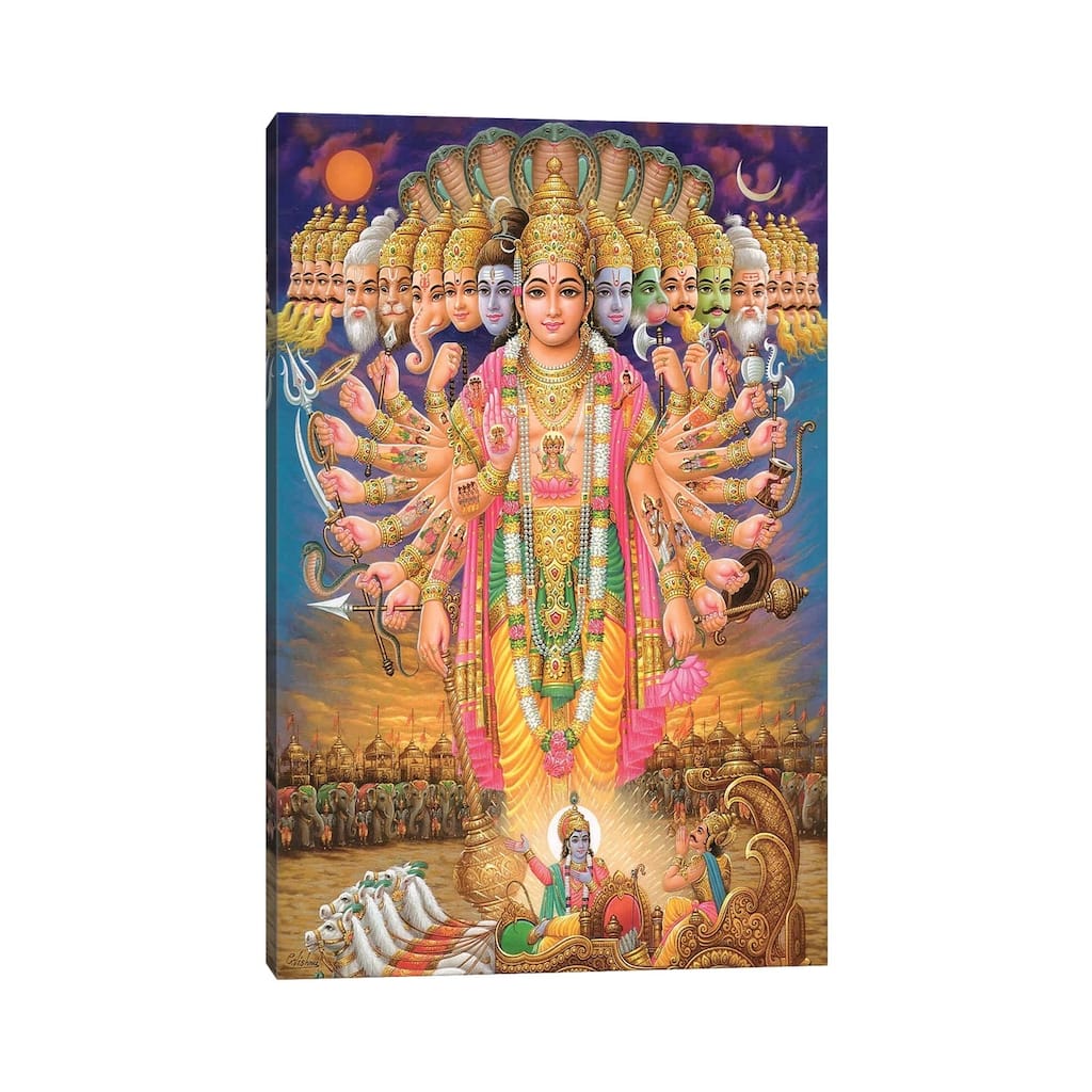 iCanvas "Hindu God Vishnu As Virat Swaroop" by Unknown Artist Canvas Print