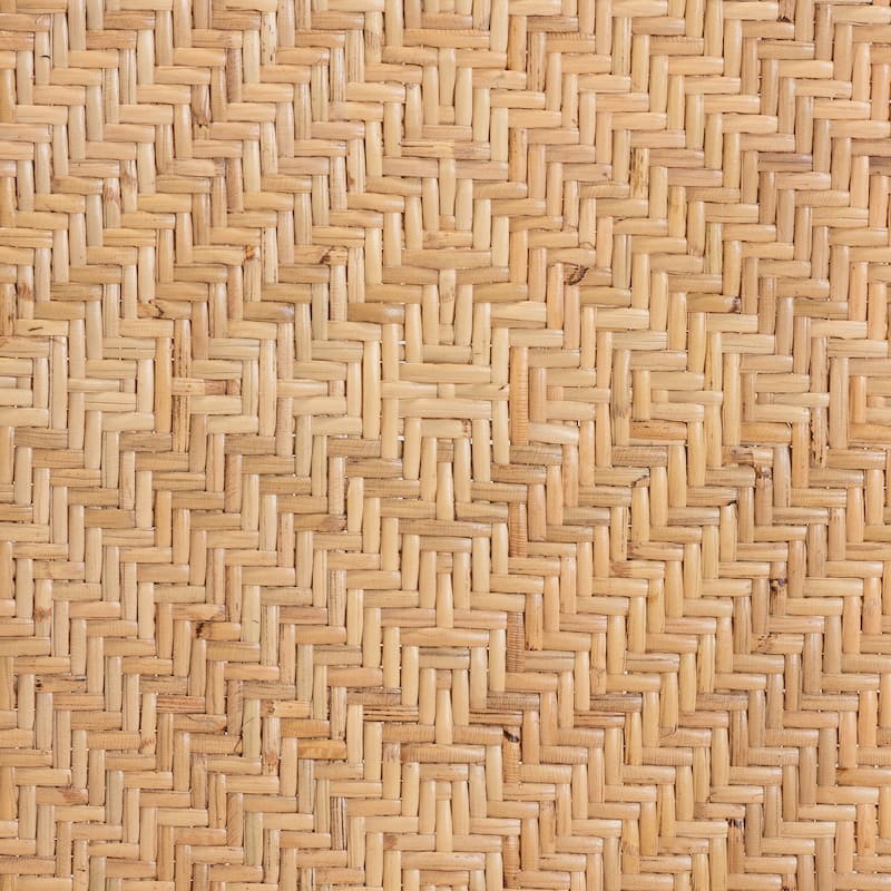 Adrena Modern Bohemian Natural Brown Rattan Stool