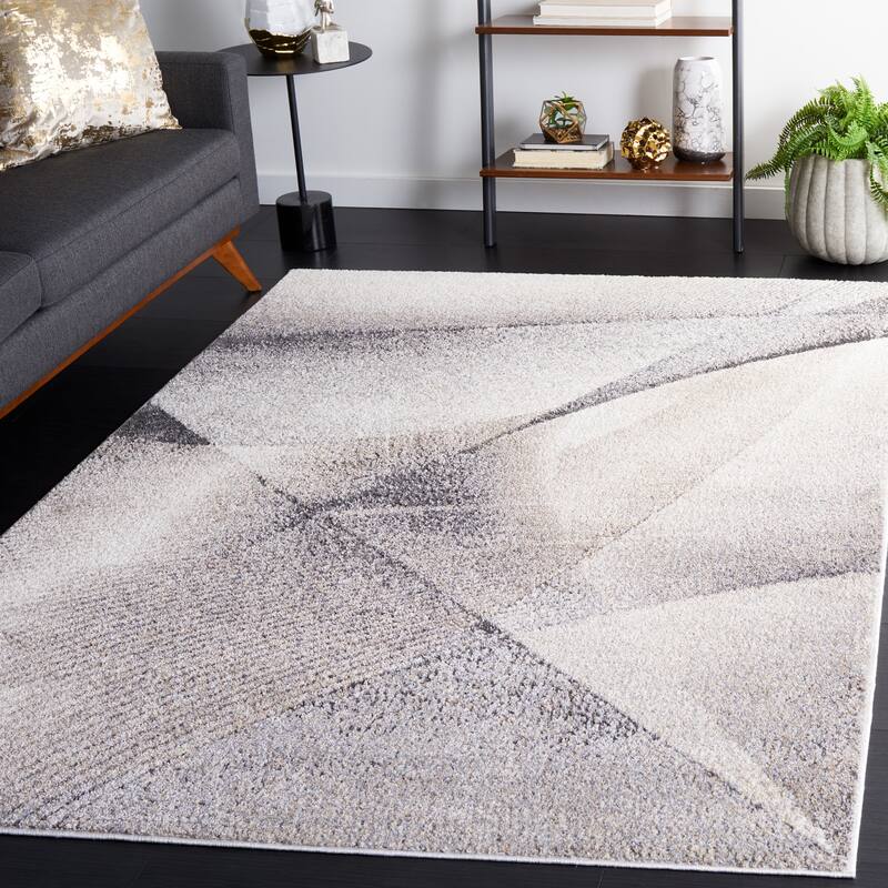 SAFAVIEH Opal Ima Modern Abstract Rug - 4' x 6' - Grey/Ivory