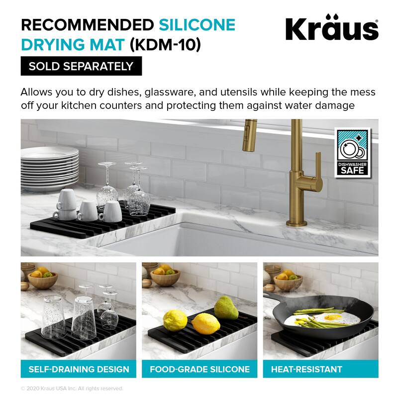KRAUS Standart PRO Undermount Single Bowl Stainless Steel Kitchen Sink
