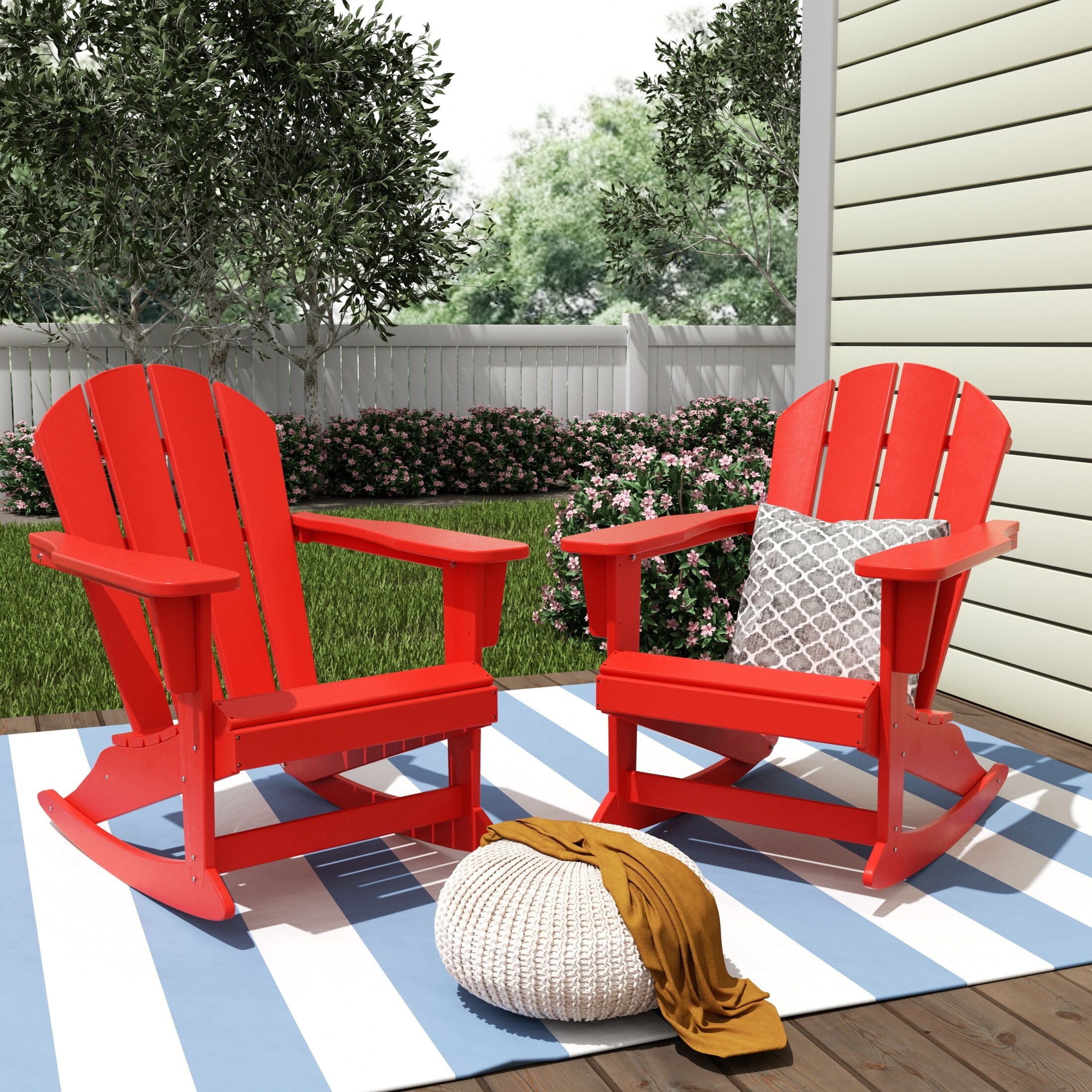 Poly rocking on sale chair set
