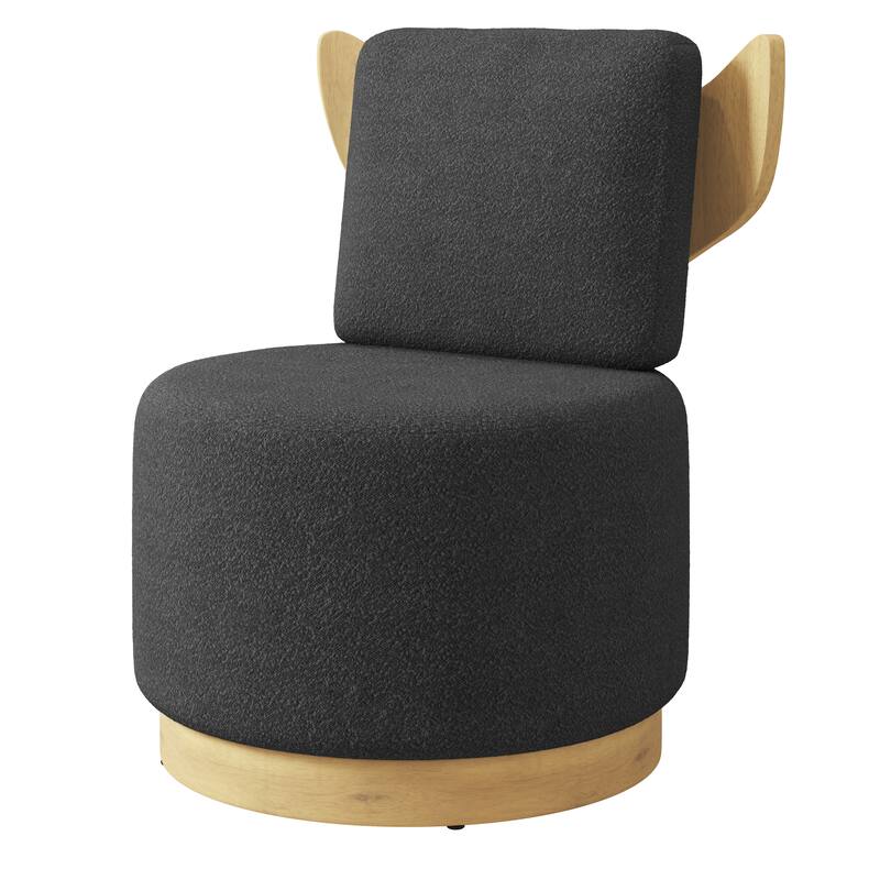 Corvus Dover Teddy Fabric Swivel Accent Chair 1pc