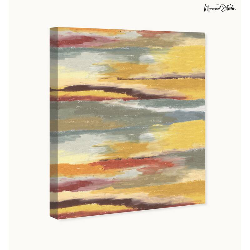 Wynwood Studio Canvas Abstract Coastal Sand Color Palette Gold Modern & Contemporary Wall Art Canvas Print