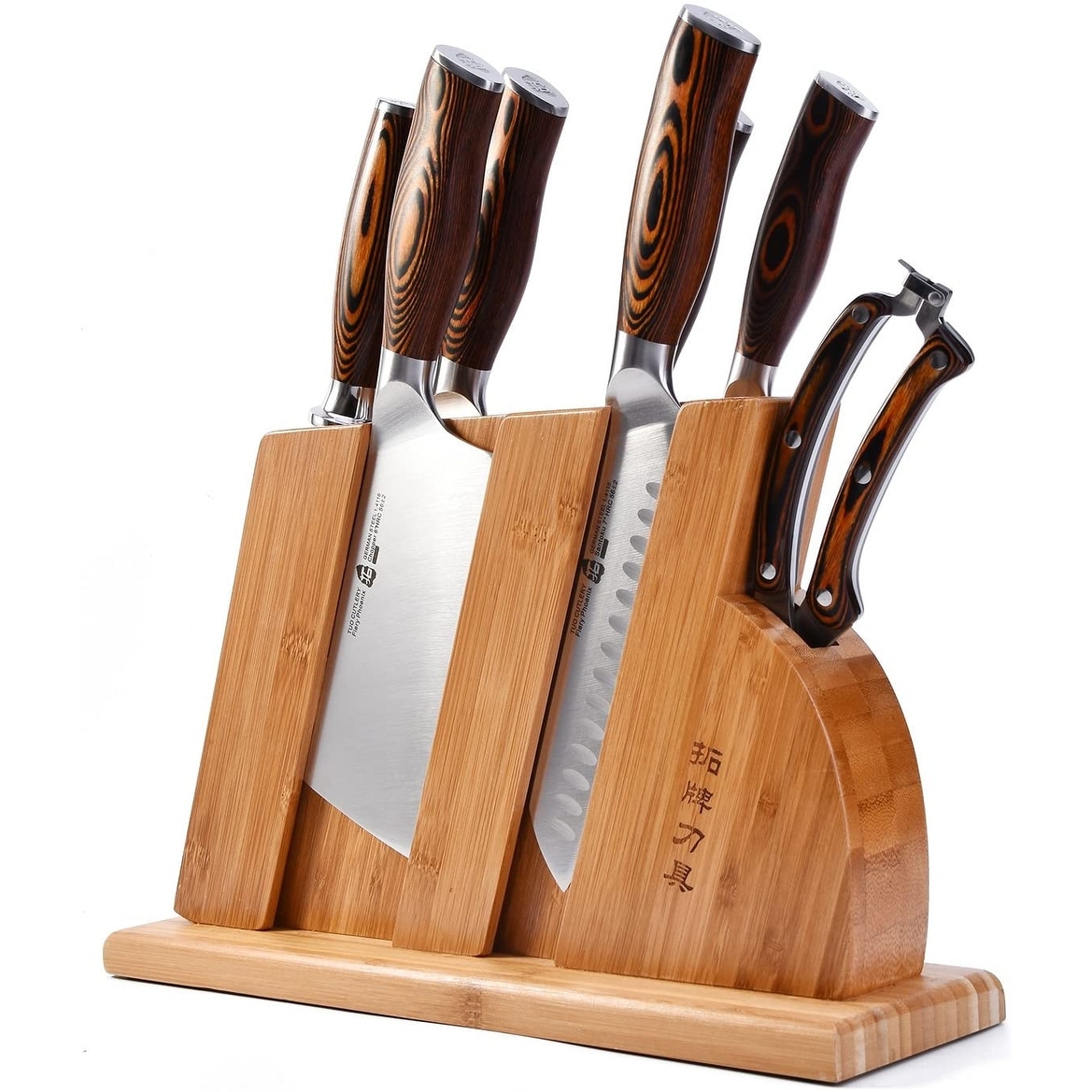 https://ak1.ostkcdn.com/images/products/is/images/direct/03941c41628cd3b4b8782ef59c4eac177624edb5/Tuo-8pcs-Knives-Set-w-Wooden-Block-w-Pakkawood-Handle%2CFiery-Series.jpg