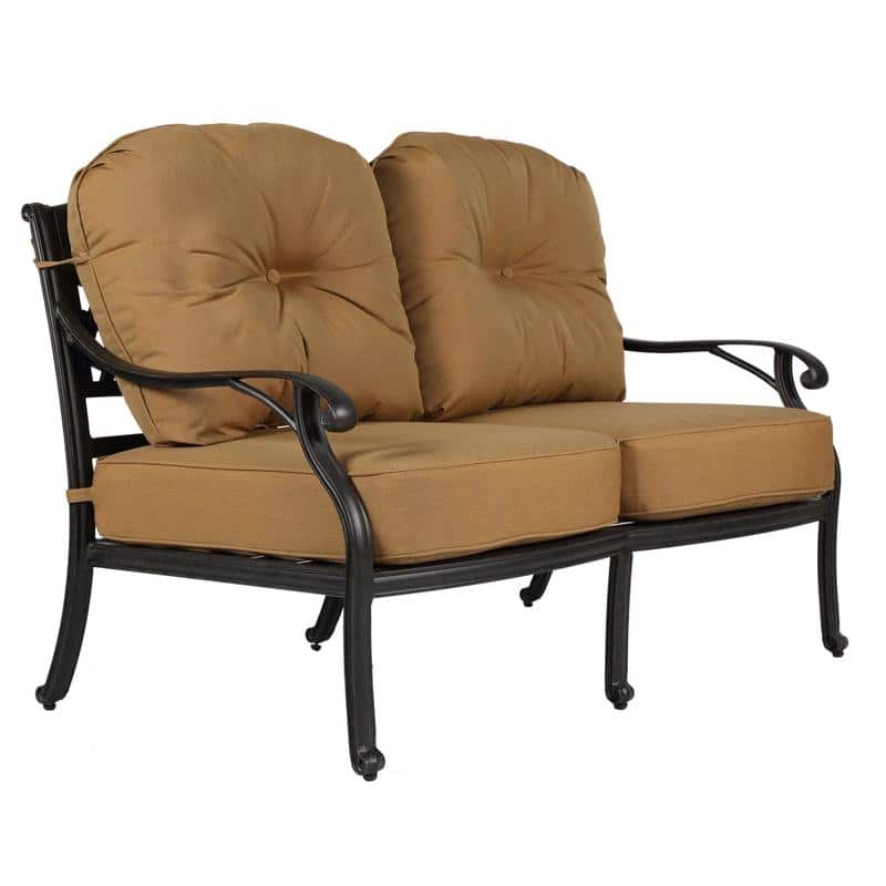 Ventura Cast Aluminum Loveseat with Cushion