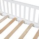 preview thumbnail 12 of 15, Twin Size Solid Wood House Bed with Guardrail, LED, and Roof for Kids