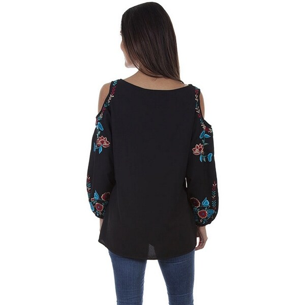 cold shoulder western tops