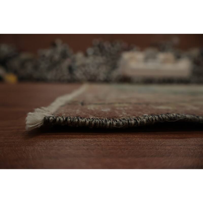 Hand Knotted Oriental 100% Wool Carpet Transitional Floral Beige & Ivories Anatolian Area Rug - 9' 11'' X 5' 8''