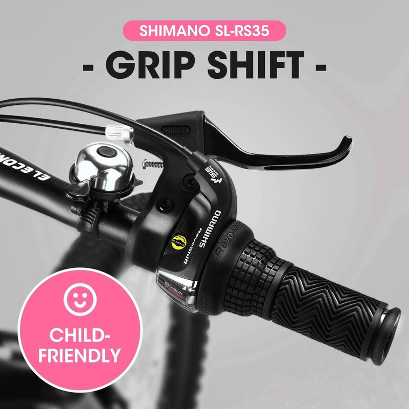 20-Inch Kids' Bike - 7-Speed, Boys & Girls Mountain Bike for Ages 6-12