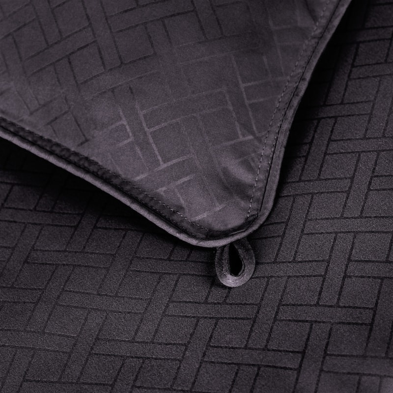 Superior Monochrome Basketweave Microfiber Down Alternative Comforter