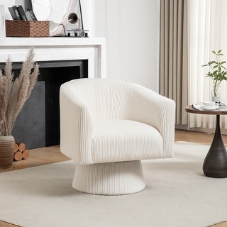 SEYNAR Mid Century Modern Velvet 360 Degree Swivel Accent Chair - Bed ...
