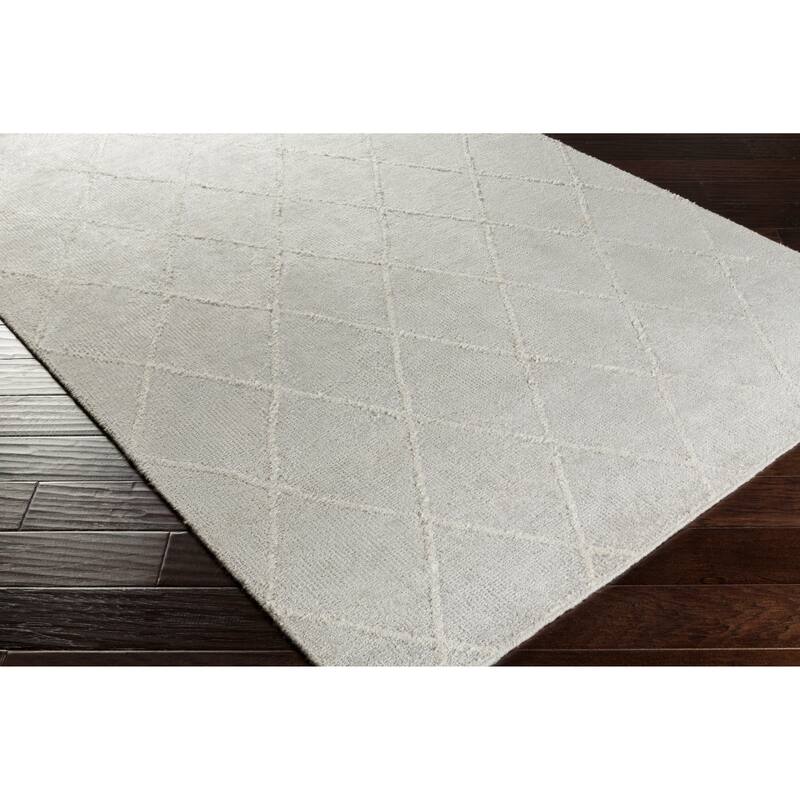 Silver Orchid Rogers Hand-Knotted Viscose Area Rug