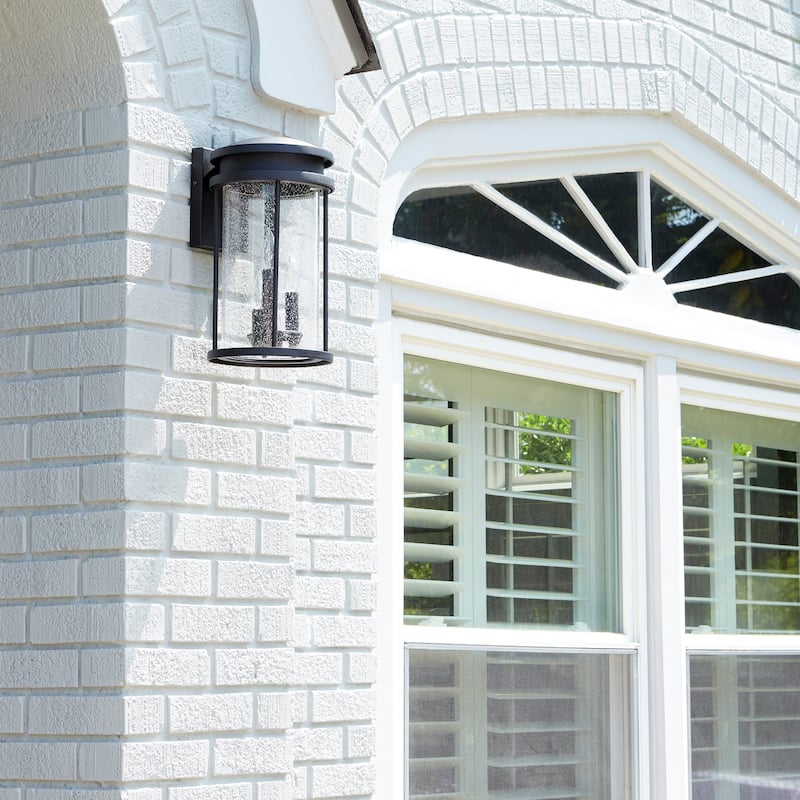 Quorum International Hadley 3 Light 10-1/2" Tall Outdoor Wall Sconce