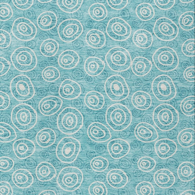 HomeRoots Geometric Transitional Rectangle Outdoor Rug