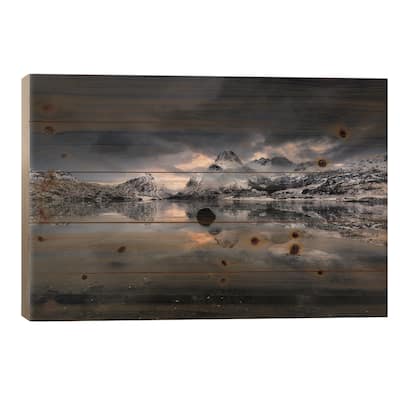 Lofoten, Norway V Print On Wood by Andreas Stridsberg - Multi-Color