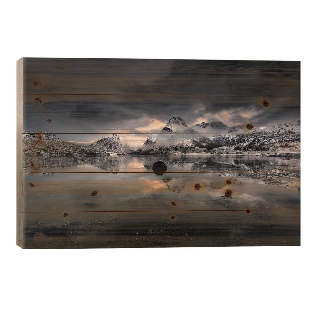 Lofoten, Norway V Print On Wood by Andreas Stridsberg - Multi-Color