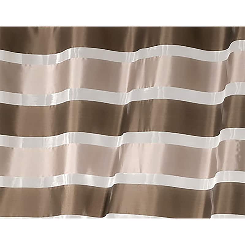 Striped Sheer Extra Wide Window Curtain Panel - Light-Filtering Drape for Modern Home Decor