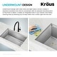 preview thumbnail 134 of 162, KRAUS Kore Workstation Undermount Stainless Steel Kitchen Sink