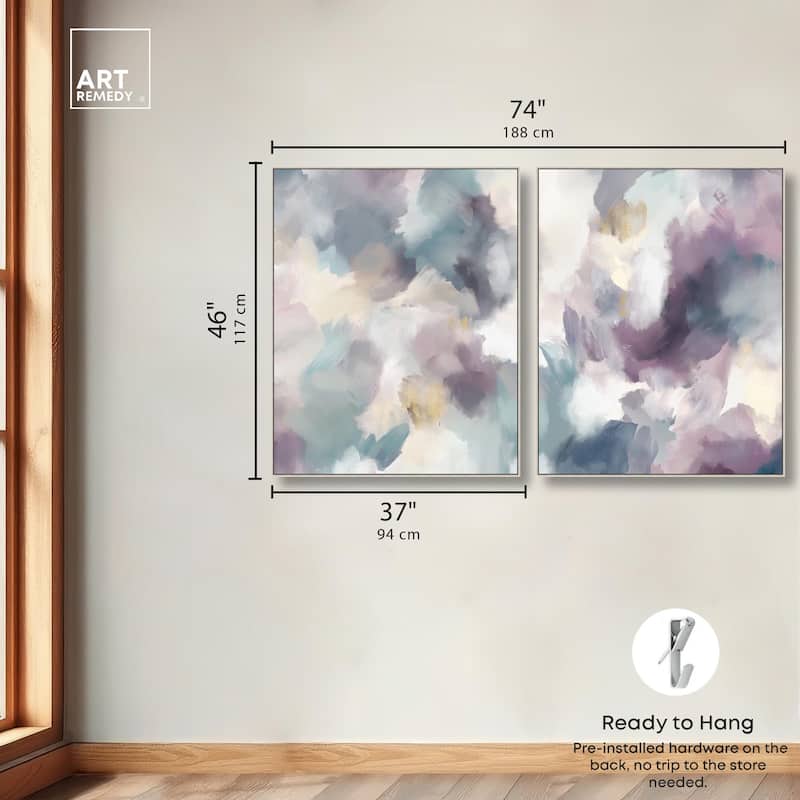 Golden Reflections Canvas Set of 2 by Art Remedy