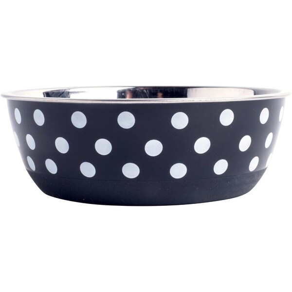 Black White Spots Petface Non Slip Dog Bowl 4 7 Free Black White Spots Petface Non Slip Dog Bowl