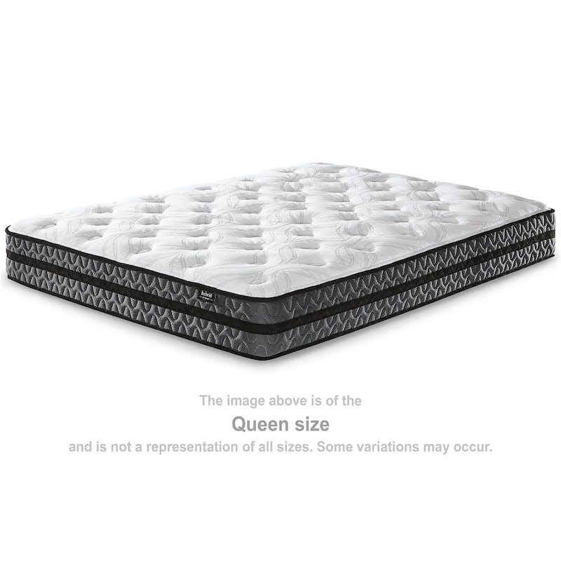 Signature Design by Ashley Pocketed Hybrid White 10 Inches Medium Mattress