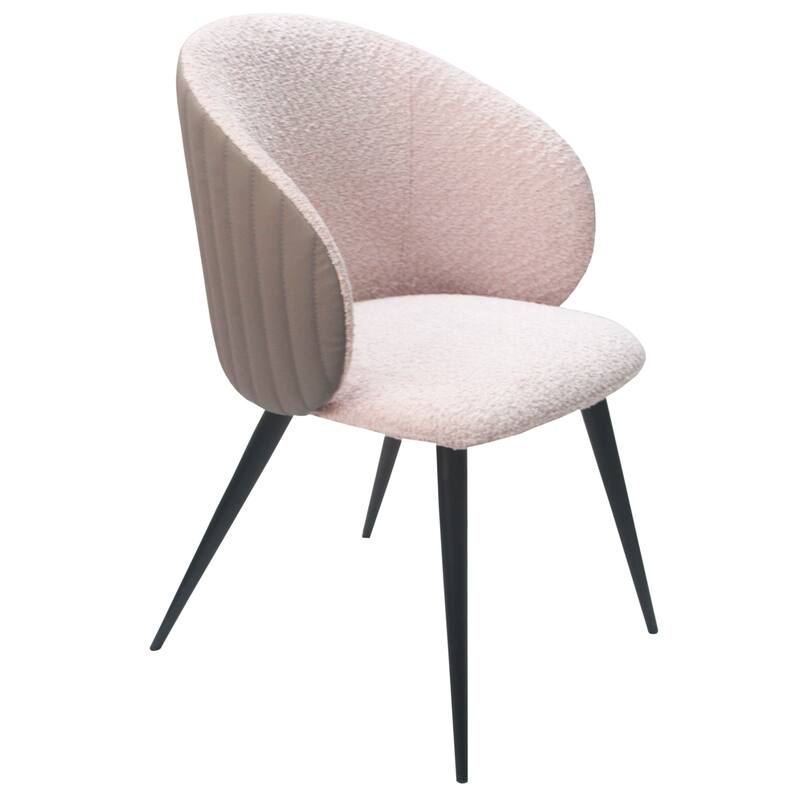 Modrest Marnie Contemporary Gray & Pink Dining Chair