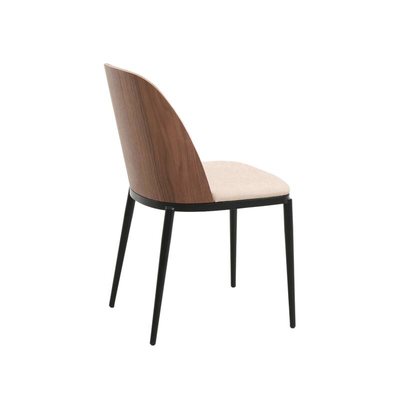 Voren 7-Piece Dining Set 55-Inch Rectangular Sintered Stone Dining Table and 6 Dining Side Chairs