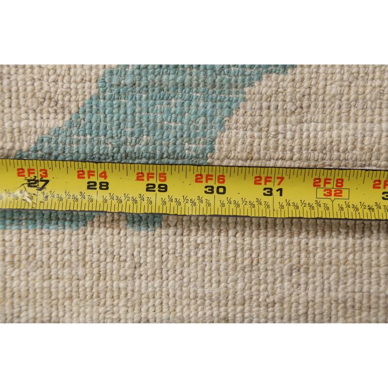 Vegetable Dye Contemporary Moroccan Area Rug Hand-knotted Wool Carpet - 7'9" x 9'9"