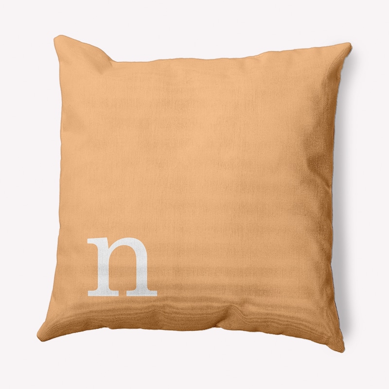 Modern Monogram Decorative Throw Pillow - 16" x 16" - n