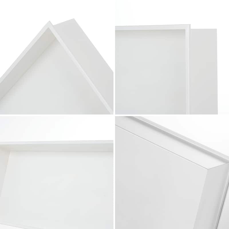 48"x12.6" Stainless Steel 18 Gauge White Cream Rectangular Recessed Shower Niche