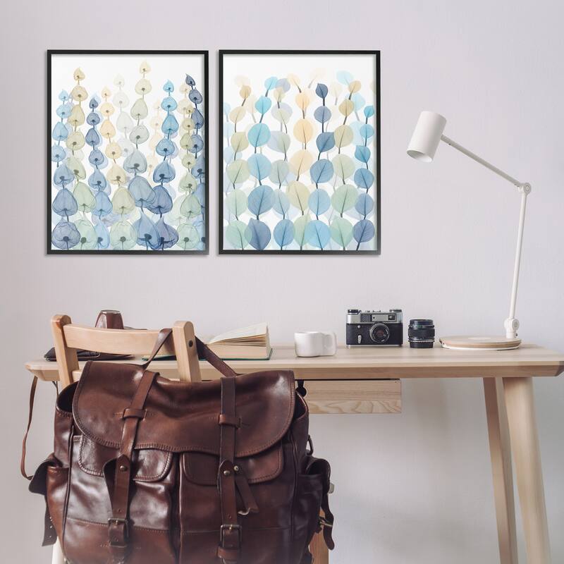 Stupell Seaweeds And Ocean Plants Blue Green Pattern Designs 2pc Multi Piece Framed Wall Art Set