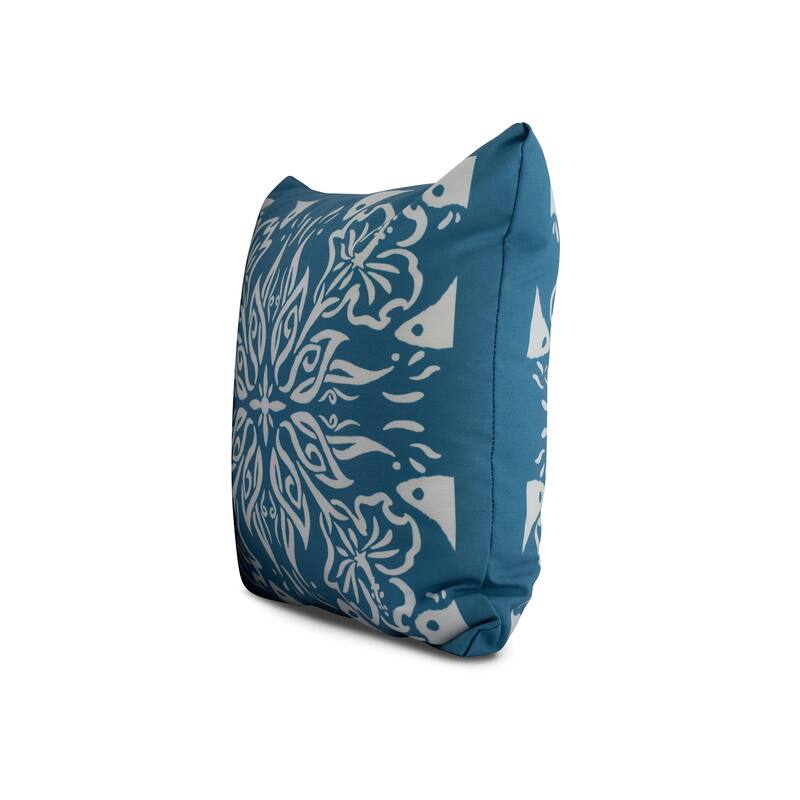 18 x 18 Inch Cuban Tile 3 Geometric Print Outdoor Pillow