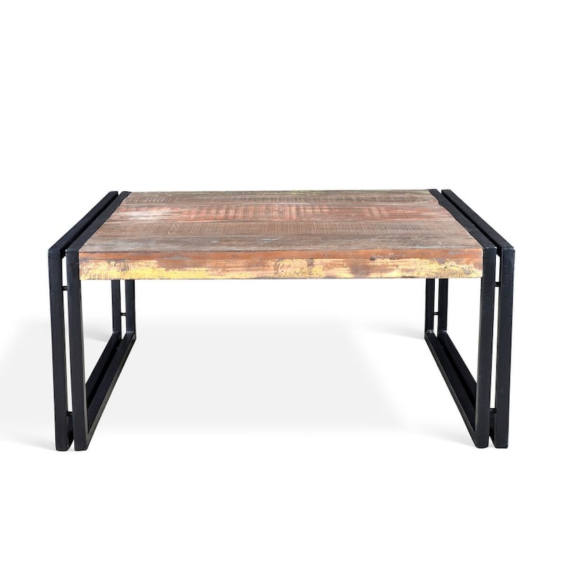Handmade Timbergirl Old Reclaimed Wood Coffee Table (India)