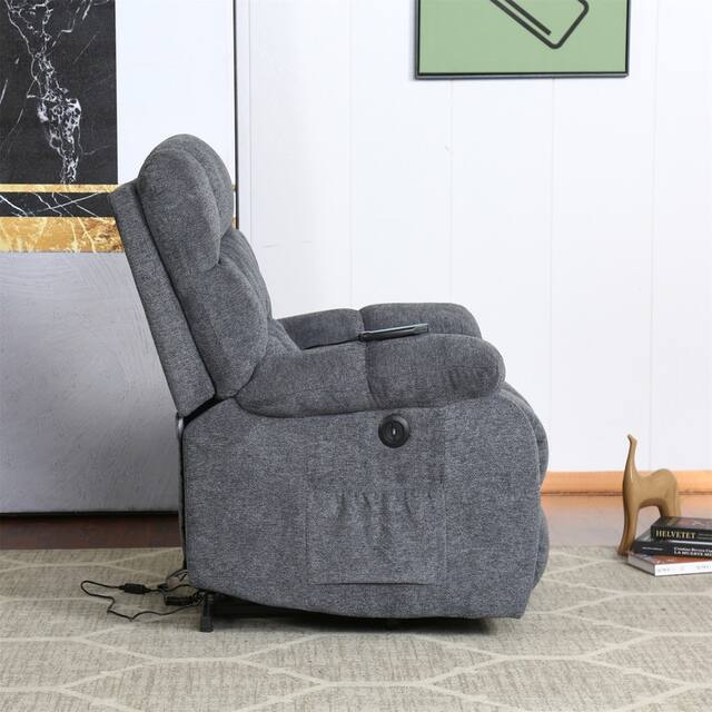 Electric lift heavy recliner with heat therapy and massage,Living room