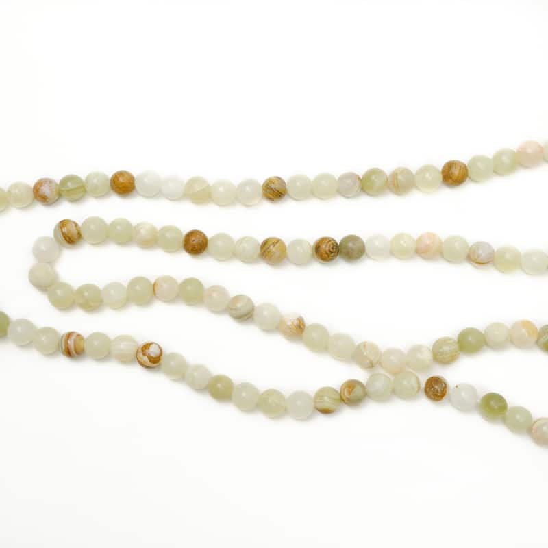Artissance Approx. 31" Long Creamy White Jade Decorative Bead