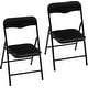 preview thumbnail 1 of 22, Heritage Kids Padded Folding Chair Set of 2 Black