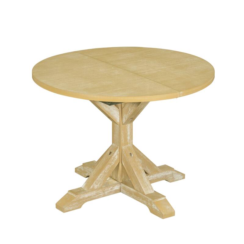 Roomfitters 6-Piece Dining Table Set, Oval Wood Kitchen Table, X-Base Pedestal, 4 Upholstered Chairs & Bench