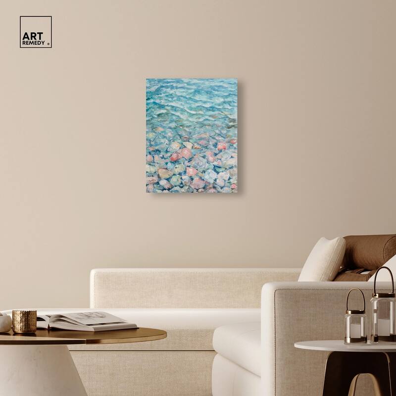 Turquoise Dream Canvas by Art Remedy, Gallery Wrapped