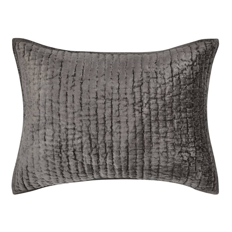 Dimitry Rayon Velvet Sham by Kosas Home - Desert Brown - Standard