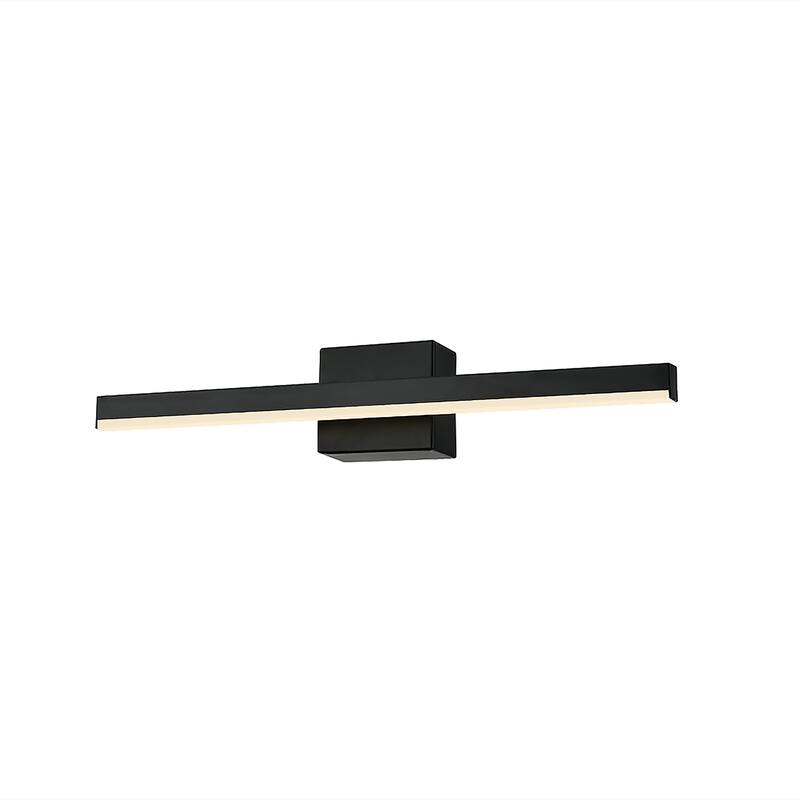 Justice Design Group Lineari ADA 16" LED Linear Wall/Bath Sconce - Matte Black Finish - Matte Black