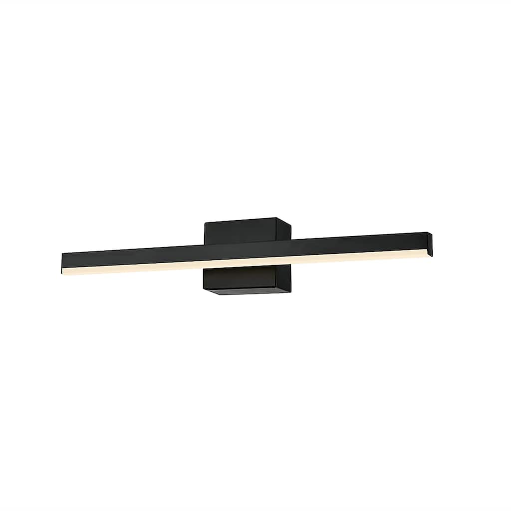 Justice Design Group Lineari ADA 16" LED Linear Wall/Bath Sconce - Matte Black Finish